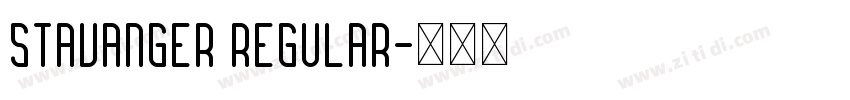 STAVANGER Regular字体转换